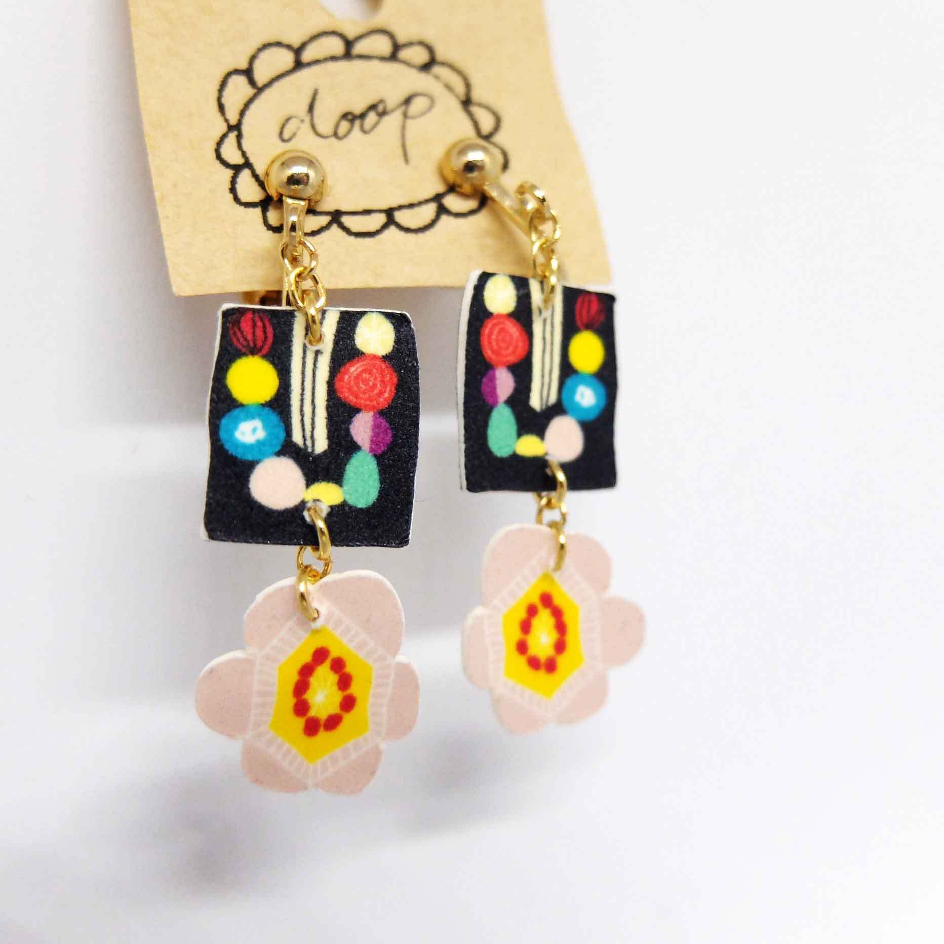 doop paper accessory２連イヤリング/イヤリング /doop /