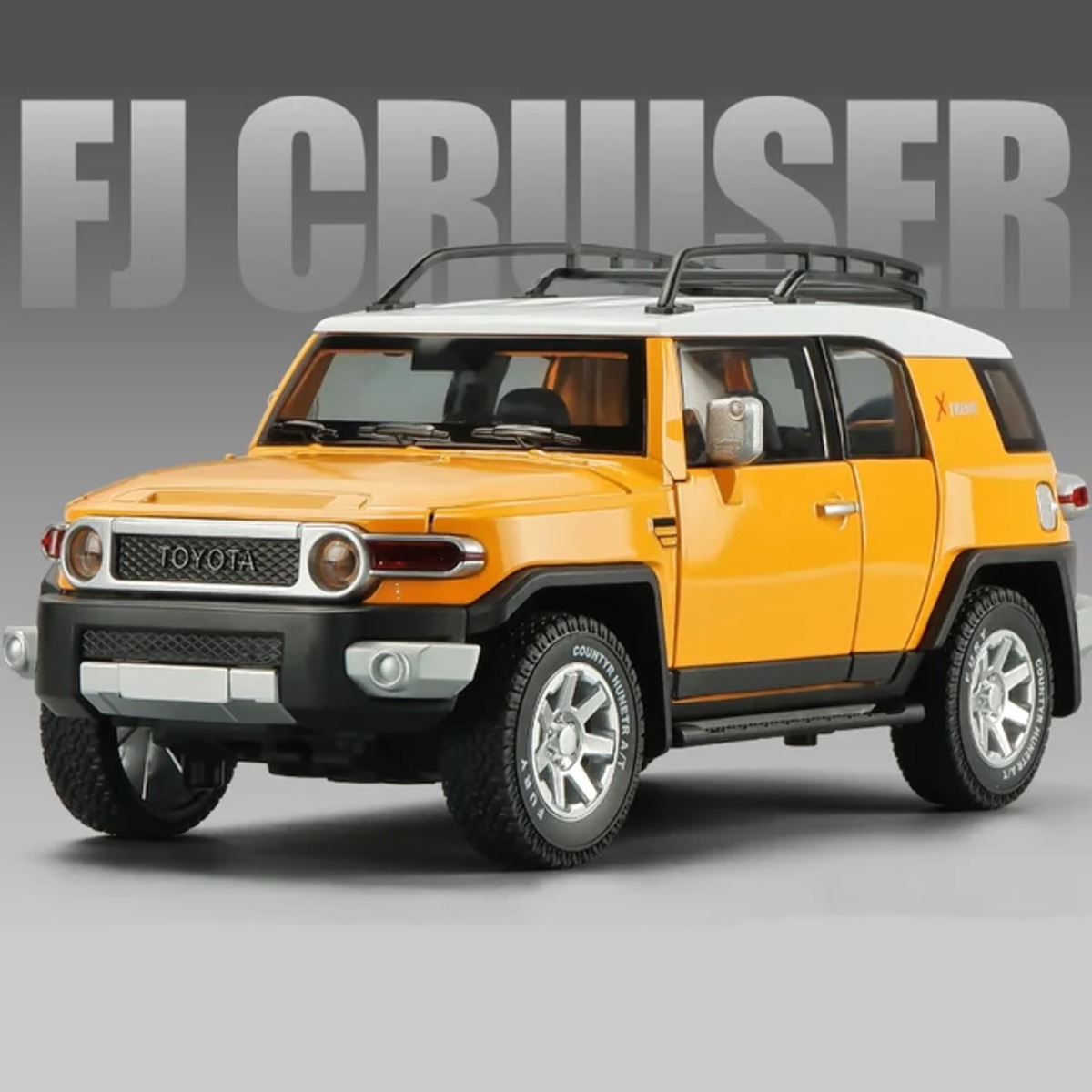 1/24 トヨタ FJクルーザー TOYOTA FJ Cruiser SUV 黄色 イエロー 