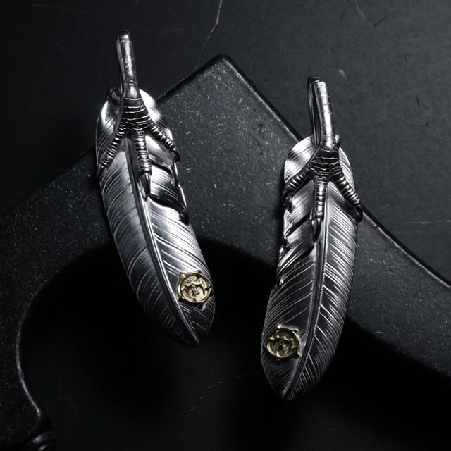 鷲見太郎 Pendant ペンダント】Lフェザーペンダント01 w/イーグル