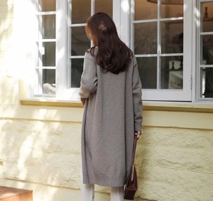 ロングニットカーディガン