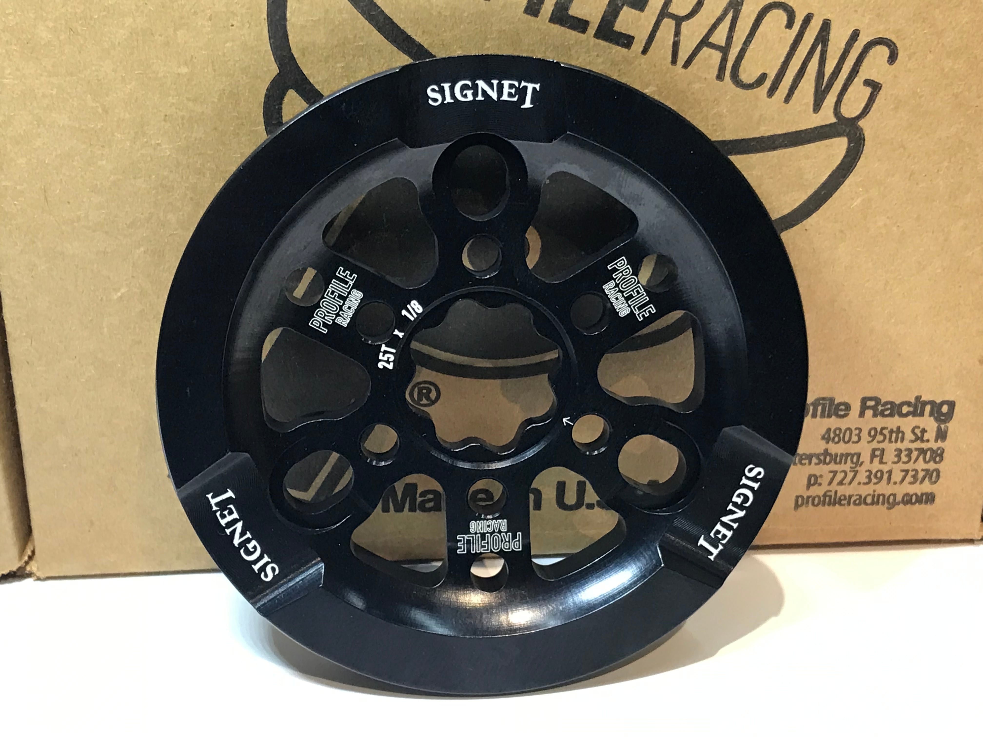 Profile Racing SIGNET GUARD SPLINE SPROCKET 25T Black | bmxshop