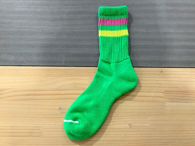 日本製・COMFY SOCKS x 万屋MARU LINE LOW CREW (BIFF)