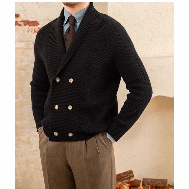 ショールカラーダブルカーディガン  OJ0317