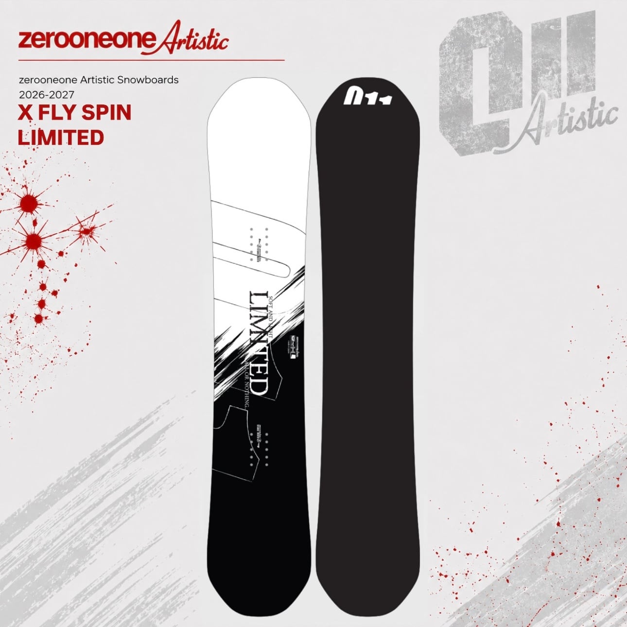 zero one Artist ゼロワンのみ 26/27 ZERO ONE ONE 『 X FLY SPIN LIMITED 』 ゼロワンワン グラトリ
