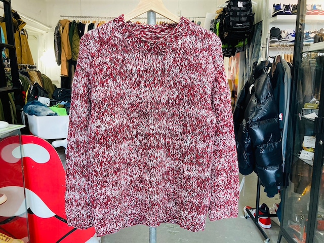 MAISON MARGIELA MM14 LOWGAUGE SWEATER RED SMALL 89098