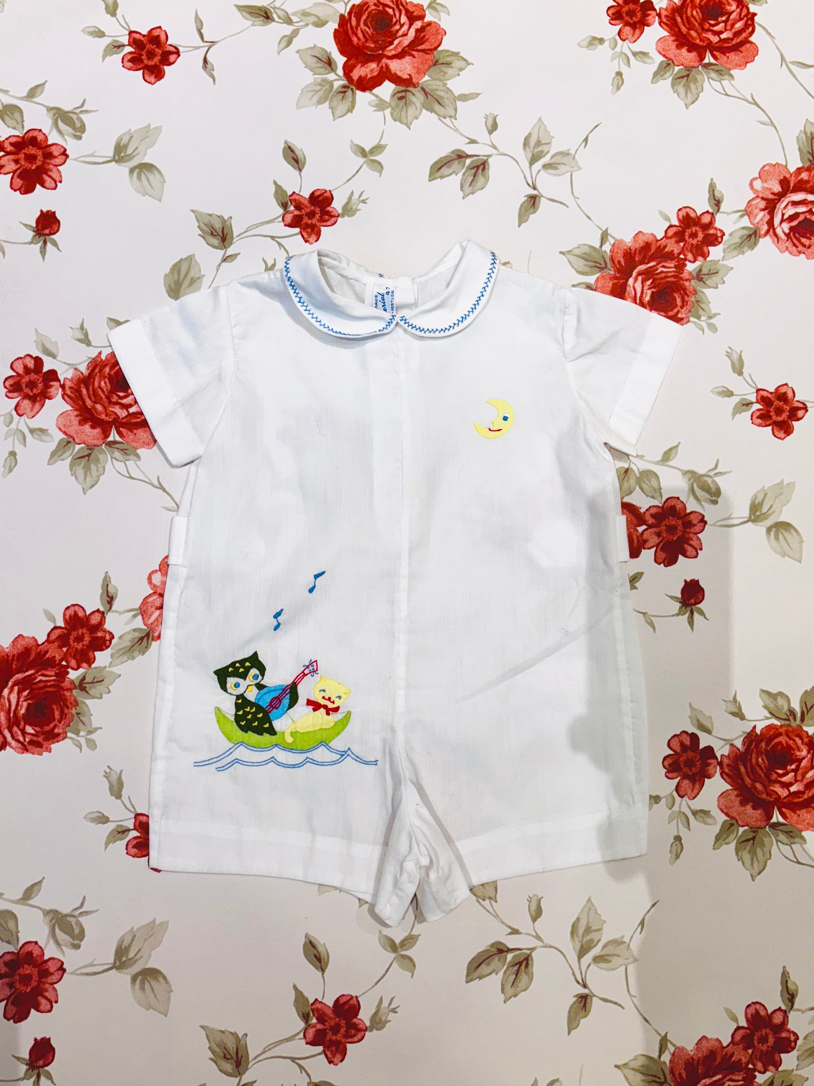 【KIDS vintage】vintage cat & clow setup . about 1-2y