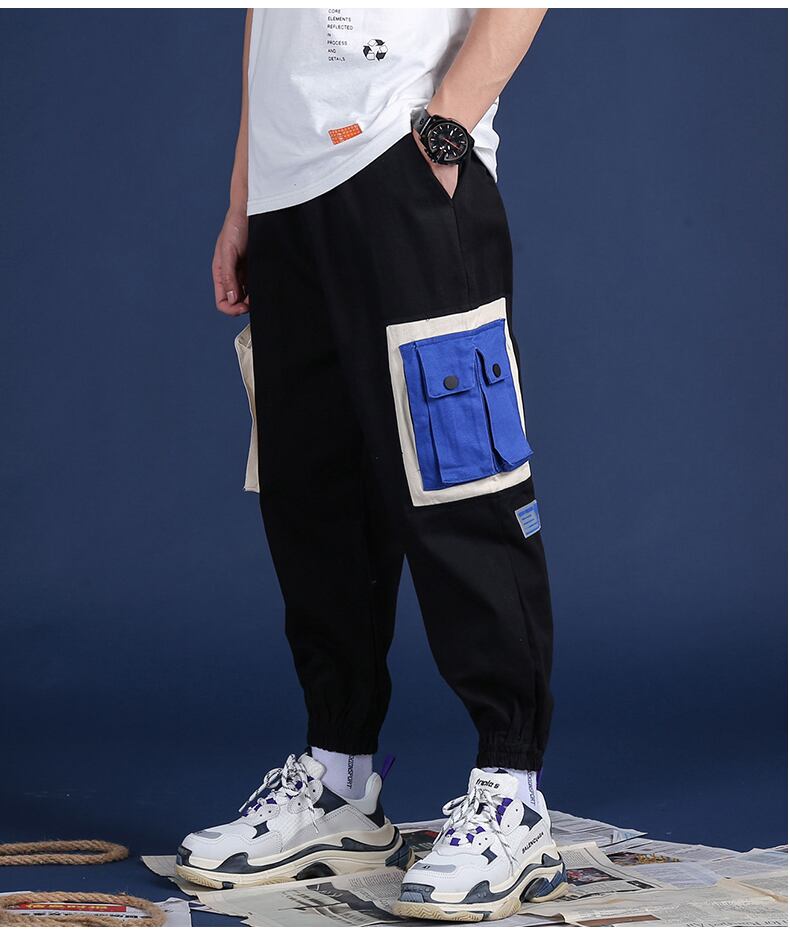 全2色 カーゴパンツ マルチポケット カジュアル ストリート