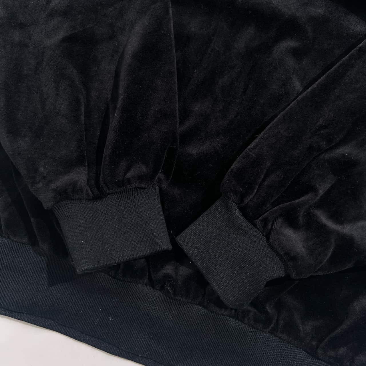 BLACKPIA ブラックピア スター 刺繍 ベロア ベルベット トレーナー L/ブラック系 メンズ