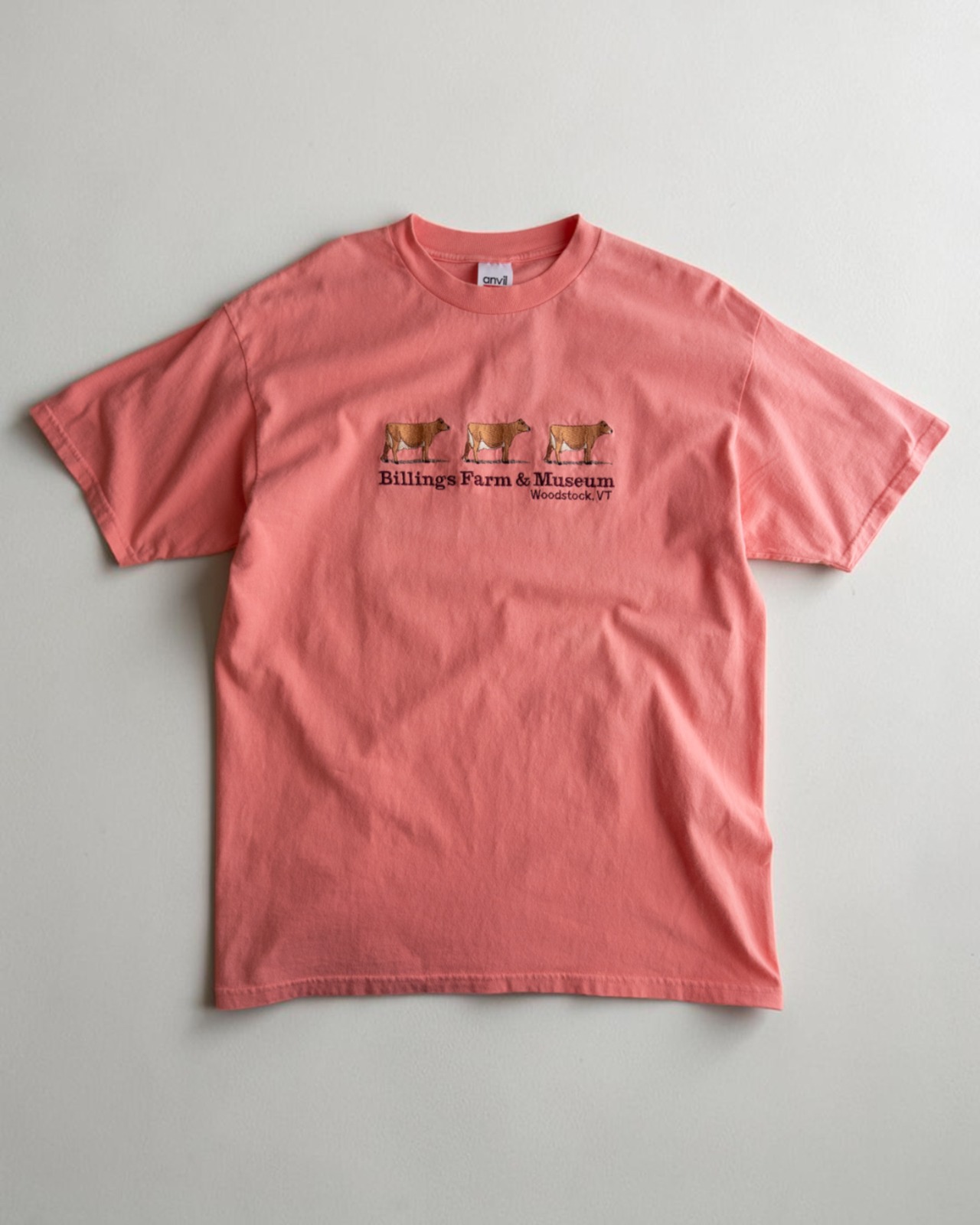 【古着】"Billings Farm & Museum" ジャージー牛3頭　刺繍 Tシャツ - 6