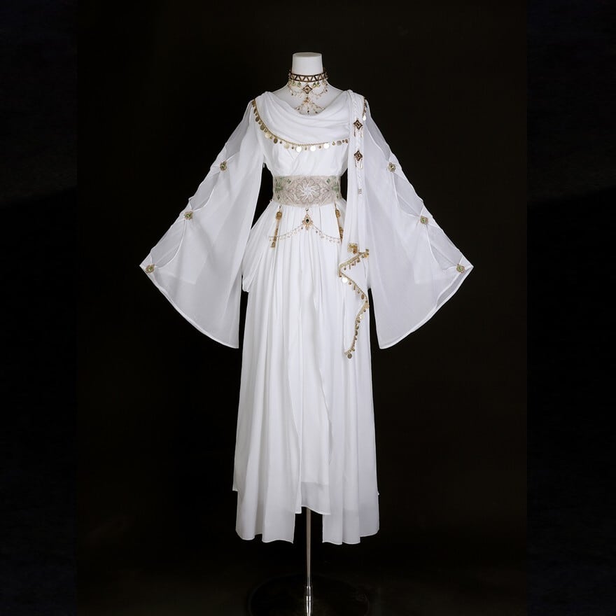 イベント衣装 ドレス ウエストベルト付き ヴィーナス 天使 コスチューム コンカフェ