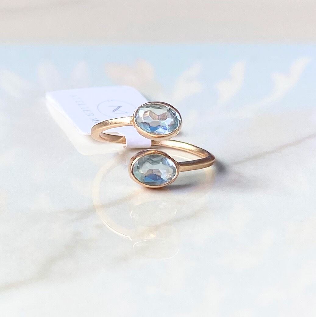 Atelier Mon(アトリエモン)ラップリング〈ブルートパーズ〉