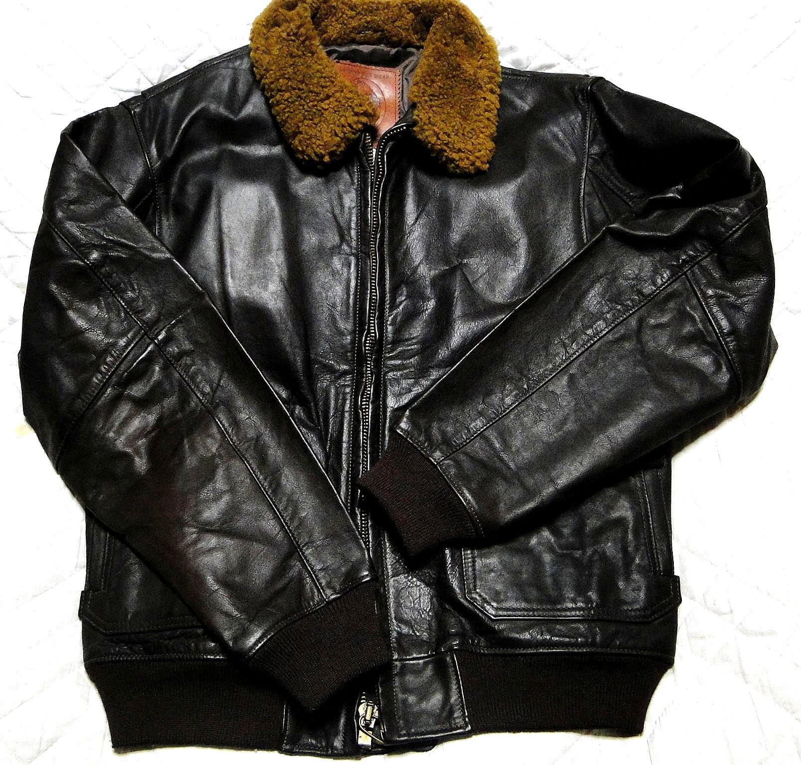 Golden Bear（ゴールデンベア） G-1 レザージャケット 40サイズ 90's デッドストック G-1 ゴールデンベアー SIZE/40 REALSheep GOLDEN