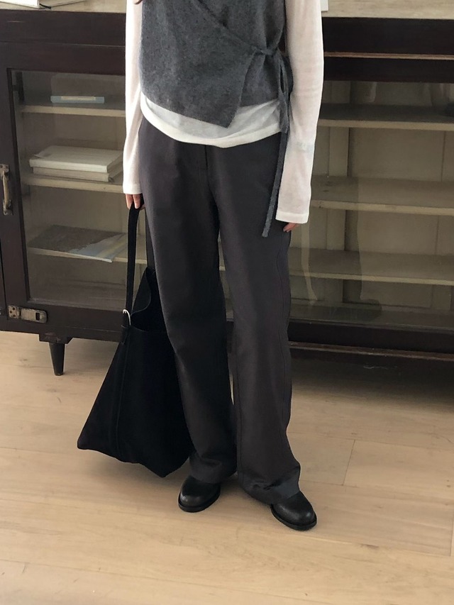 (予約) verveine / Beline brushed rayon cotton pants 2color