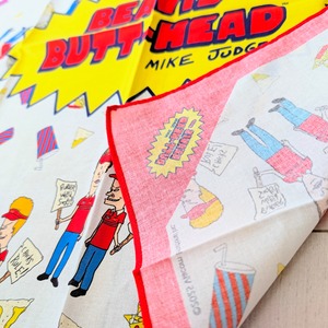 【 BEAVIS AND BUTT-HEAD（ ビーバス・アンド・バットヘッド ）】バンダナ / ランチクロス / MTV 〚アメリカン雑貨 アメトイ〛
