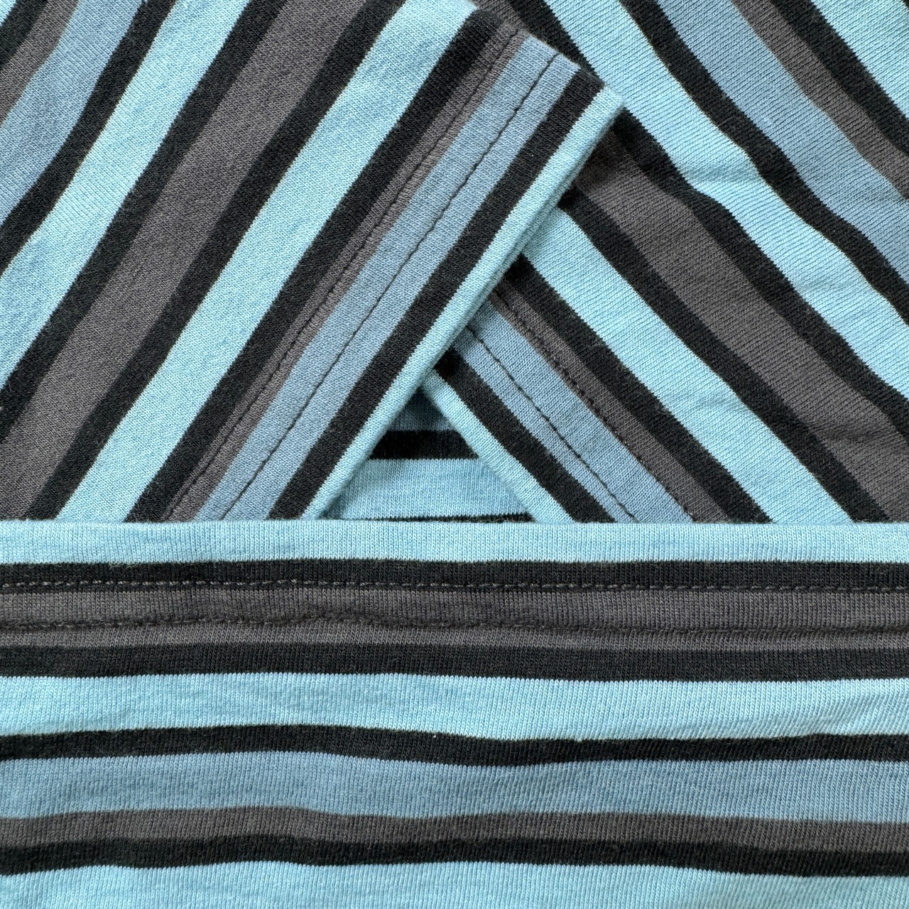 OAKLEY TEE オークリー 細ボーダー Tシャツ 古着 - 13