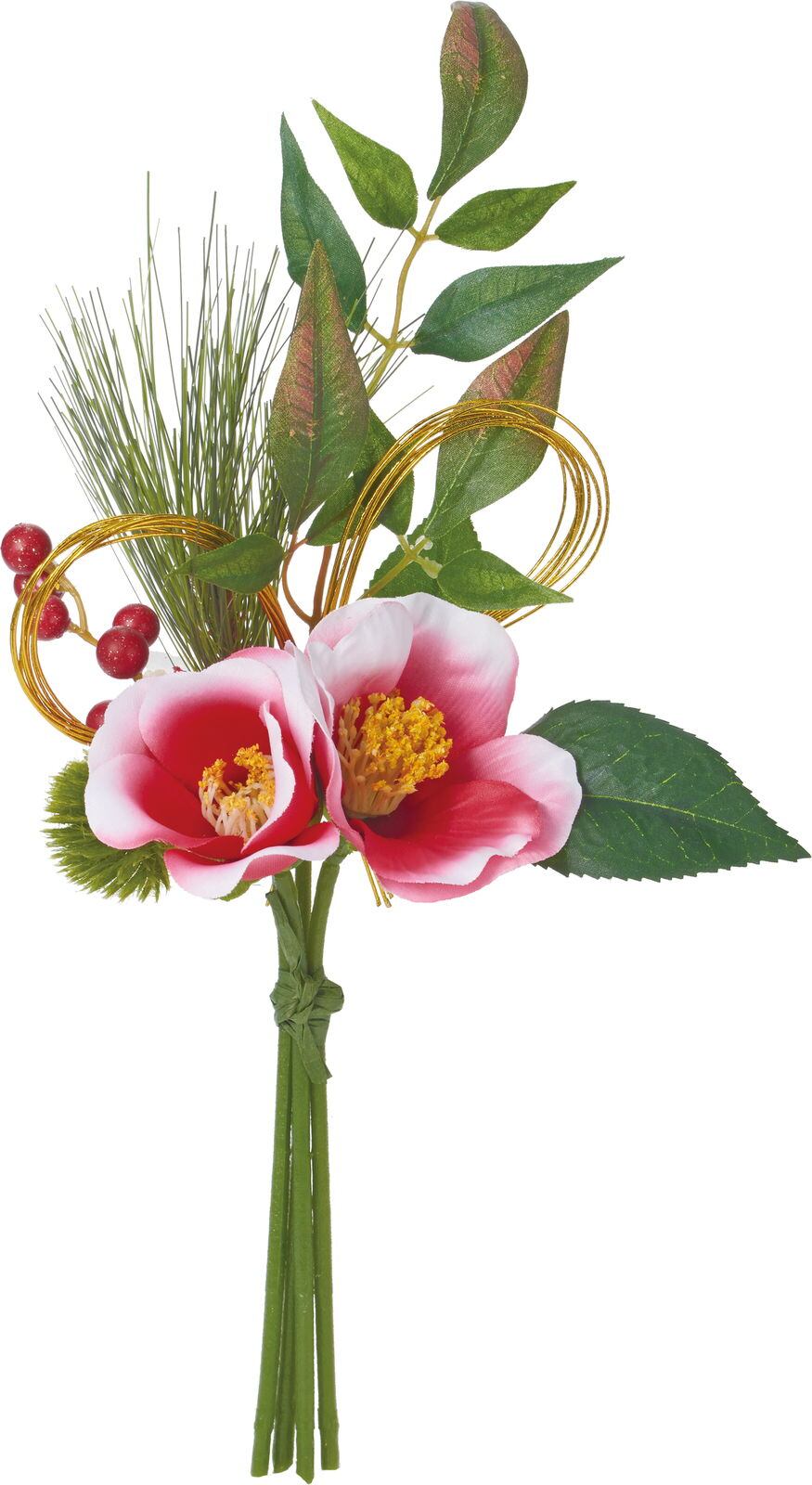 ツバキミックスバンチ　　FS-5298R　4961823688805　造花（アーティフィシャルフラワー） > シーズン造花