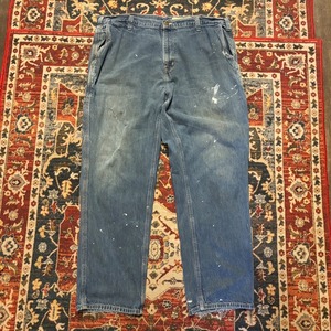 00s Carhartt ペインターパンツ デニムパンツ ワークパンツ W40 L30 W104cm バギーパンツ ワイド ヴィンテージ カーハート US 濃紺 90s