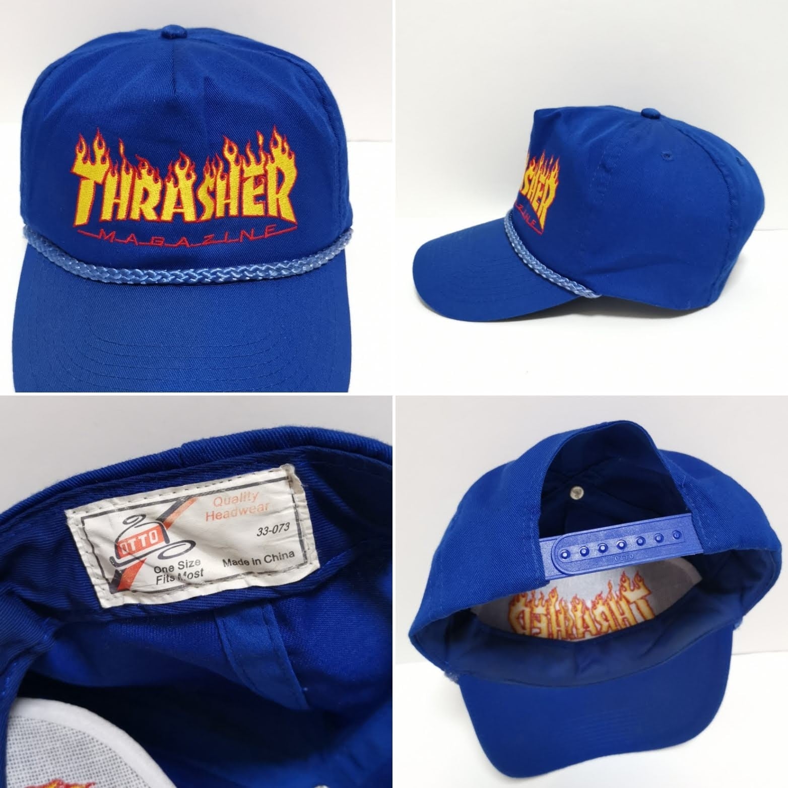 90s スラッシャー THRASHER キャップ CAP FLAME USA製
