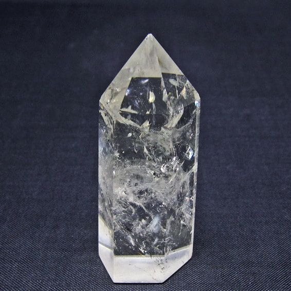 水晶 六角柱 ポイント 置物 一点物 142-11092