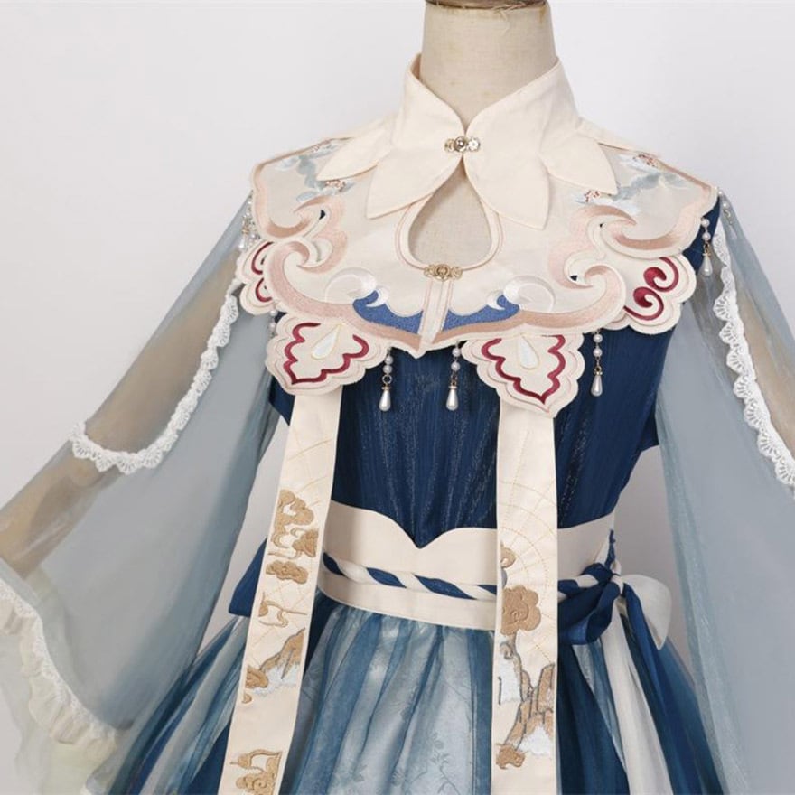 中華ロリィタ チャイナドレス 漢服 セットアップ ケープ ジャンパー