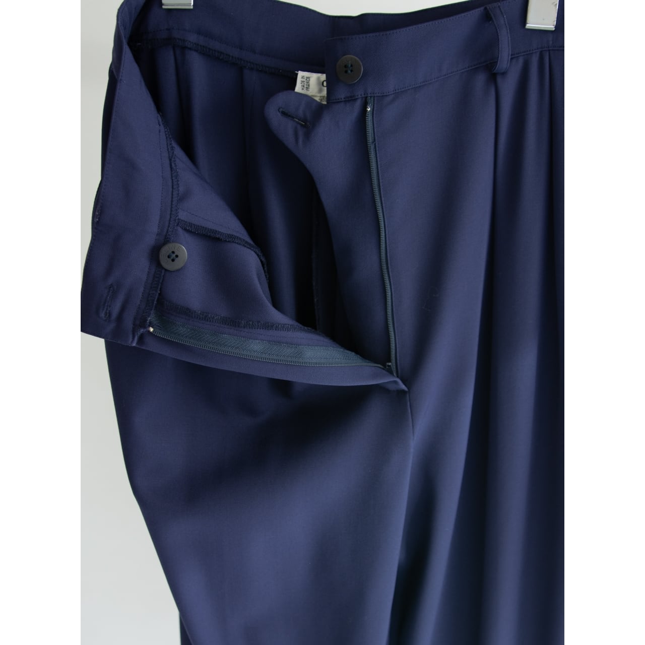 【CELINE】Made in France 80-90's 100% Wool 2tuck Pants （セリーヌ フランス製ツータックウールパンツ）