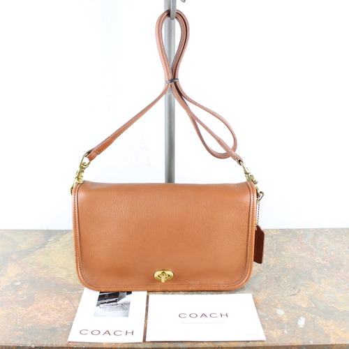 .OLD COACH TURN LOCK LEATHER SHOULDER BAG MADE IN USA/オールドコーチターンロックレザーショルダーバッグ2000000051703