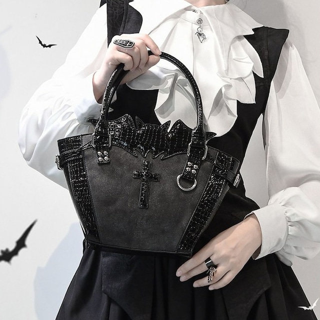 漆黒ヴァンパイアゴシッククロス2wayバッグ
