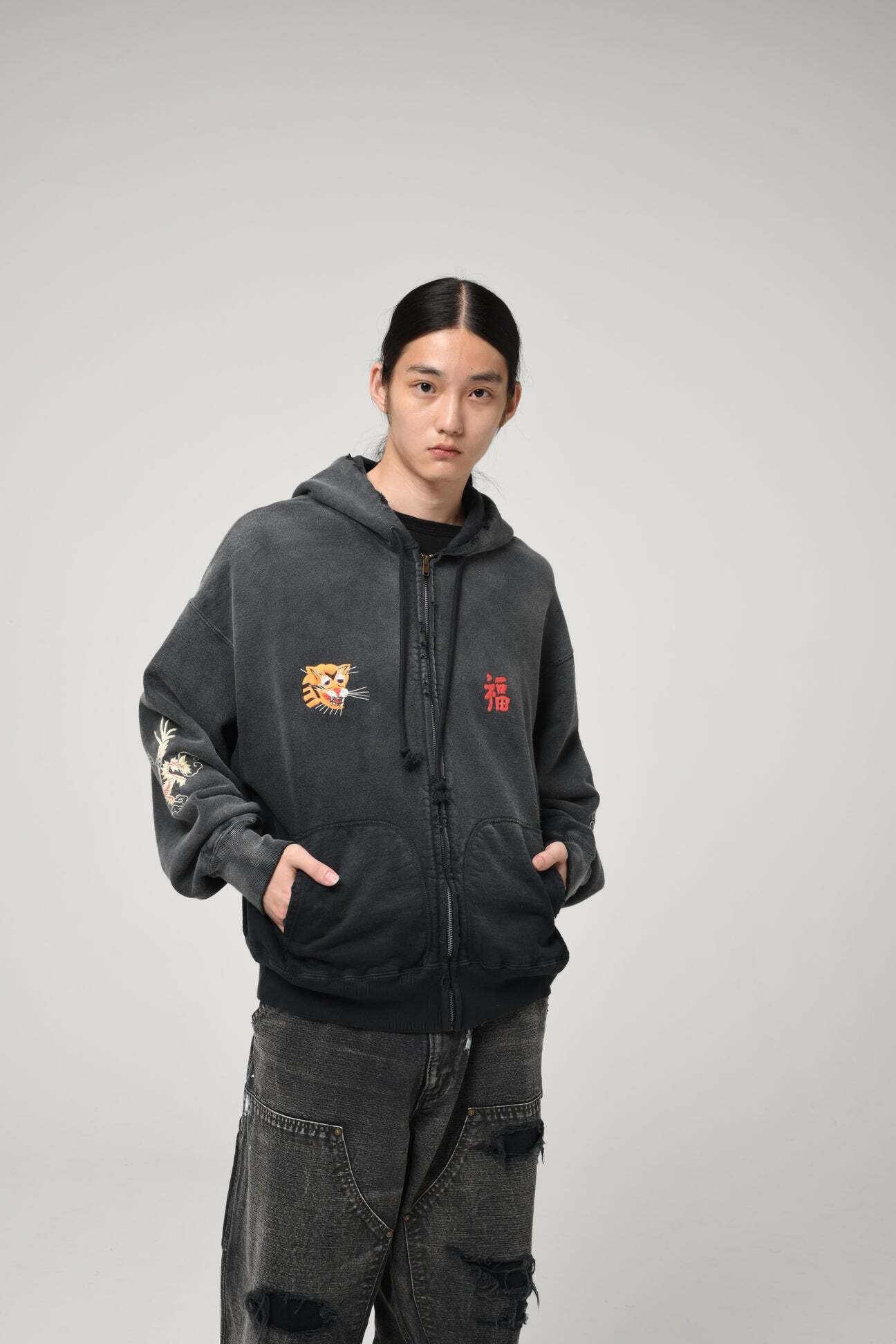 BOW WOW VIETNAM ZIP HOODIE AGED | BASE LINE