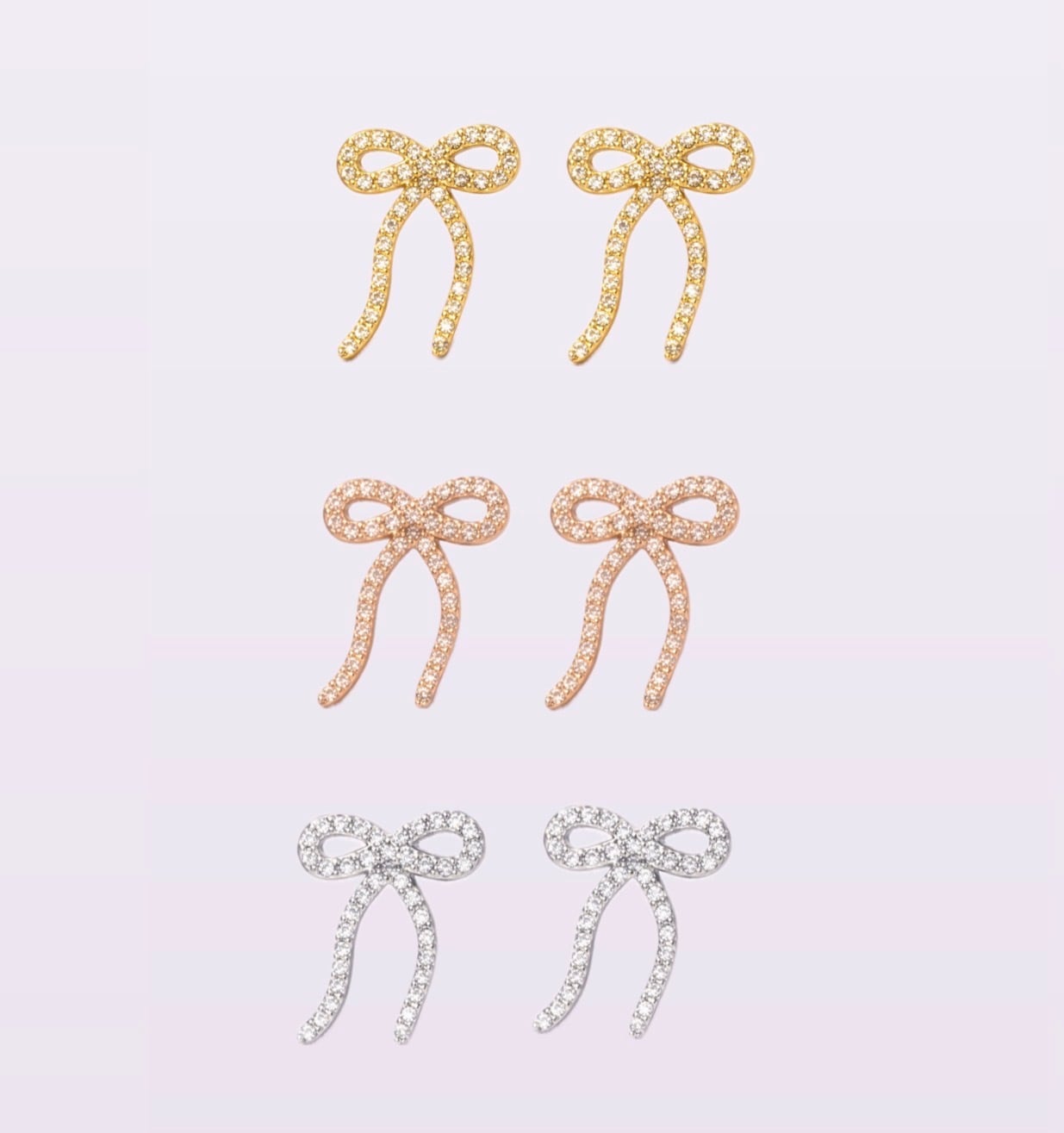 カーブリボンピアス | SASSY ANGEL