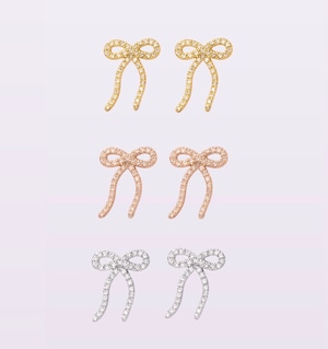 カーブリボンピアス