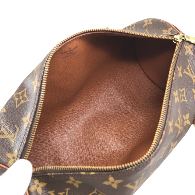 LOUIS VUITTON ルイヴィトン モノグラム ハンドバッグ ブラウン PVCレザー パピヨン ポーチ vintage ヴィンテージ オールド 4gch42