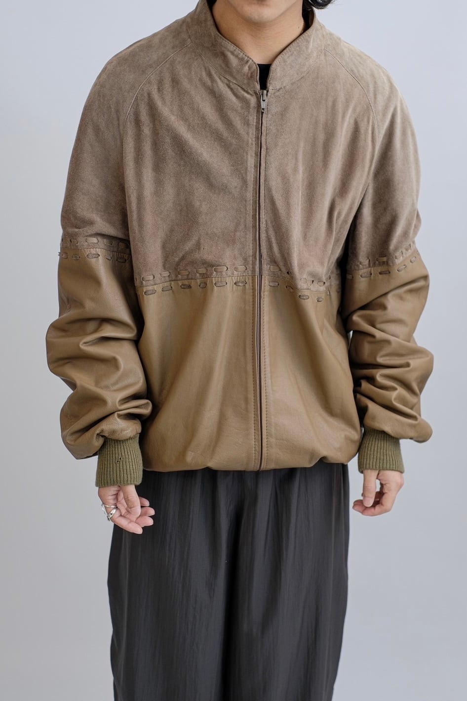 1980s italy made leather blouson