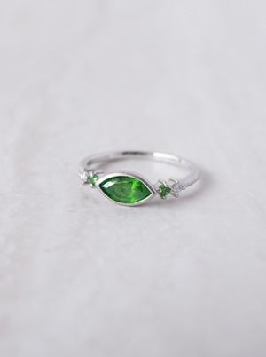 Demantoid Garnet Ring