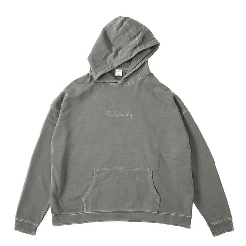 P03 ガーメントウォッシュオーバーサイズパーカー