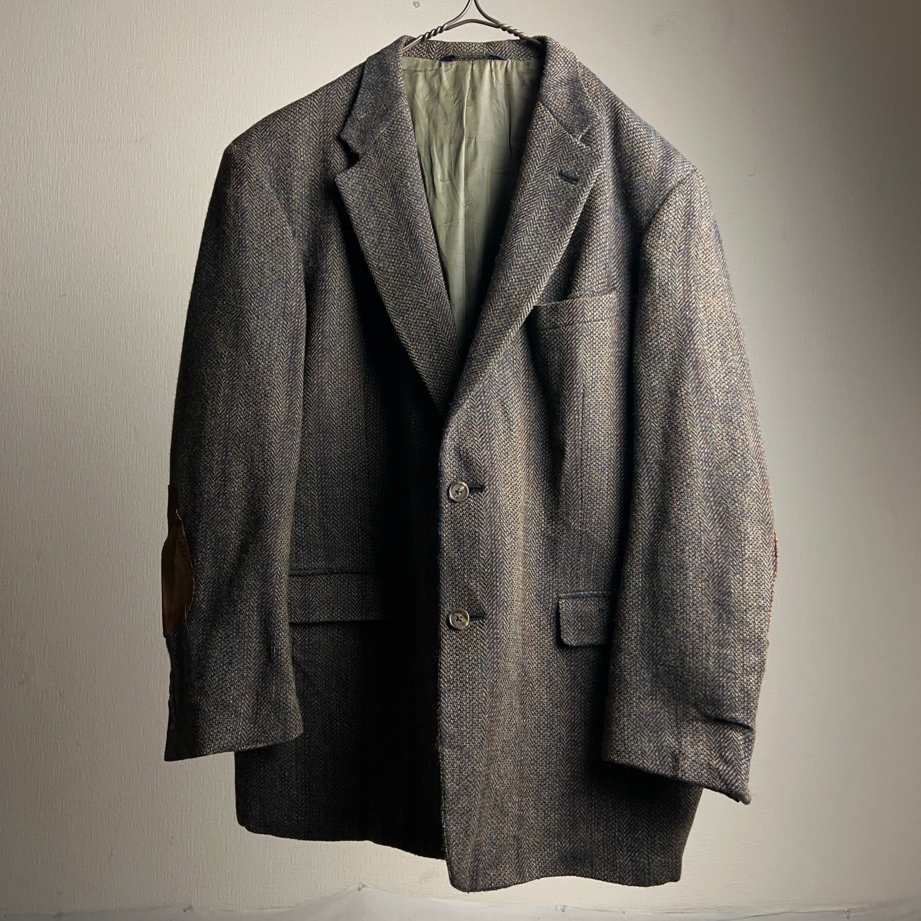 80's~90's 'Burberrys' HBT Tweed Tailored Jacket 80年代 90年代 バーバリー  ツイードテーラードジャケット【1000A818】【送料無料】