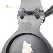 フラメンコ 小物 CASTANUELAS DEL SUR パリージョ カスタネット ブラック系 楽器 小物 ペア 両手 黒 赤 ケース ケース付き 花柄 練習 レッスン ステージ イベント 艶 光沢 無地 シンプル おしゃれ レッド系