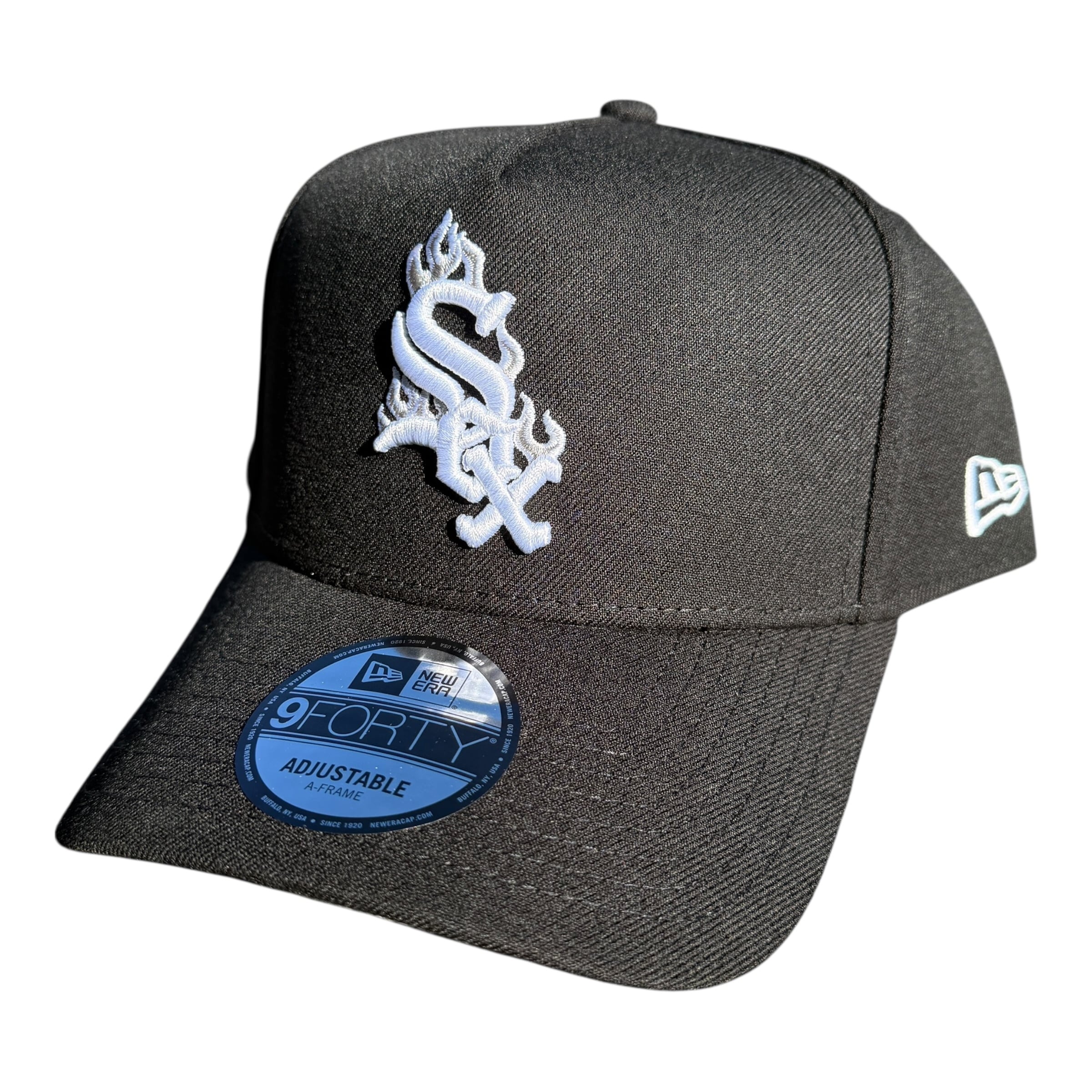 NEW ERA 9FORTY A-Frame All Black Chicago White Sox 海外限定モデル