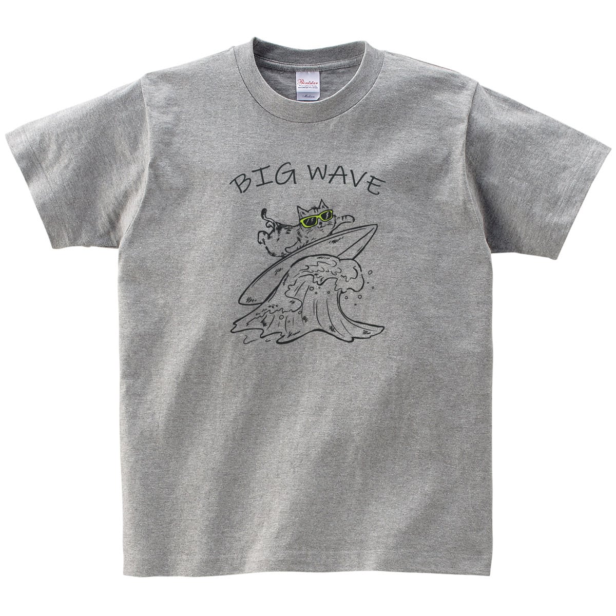 BIGWAVE 猫 ネコ Tシャツ cat49 手描きイラスト 猫服 ゆるキャラ ねこ柄 猫柄