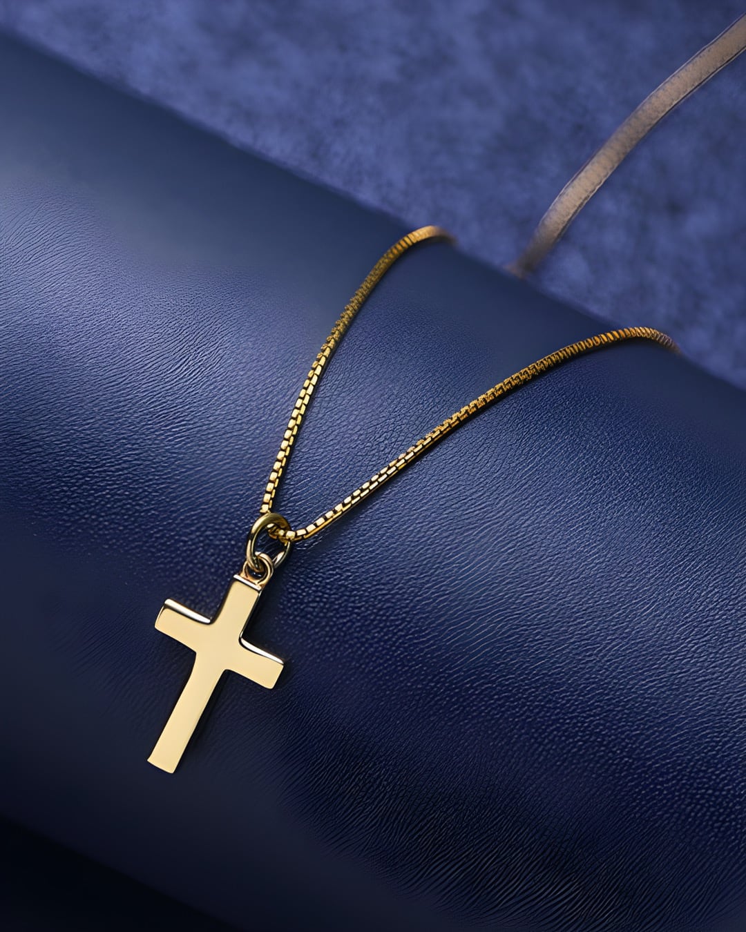 ゴールドチェーン クロスネックレス E0176