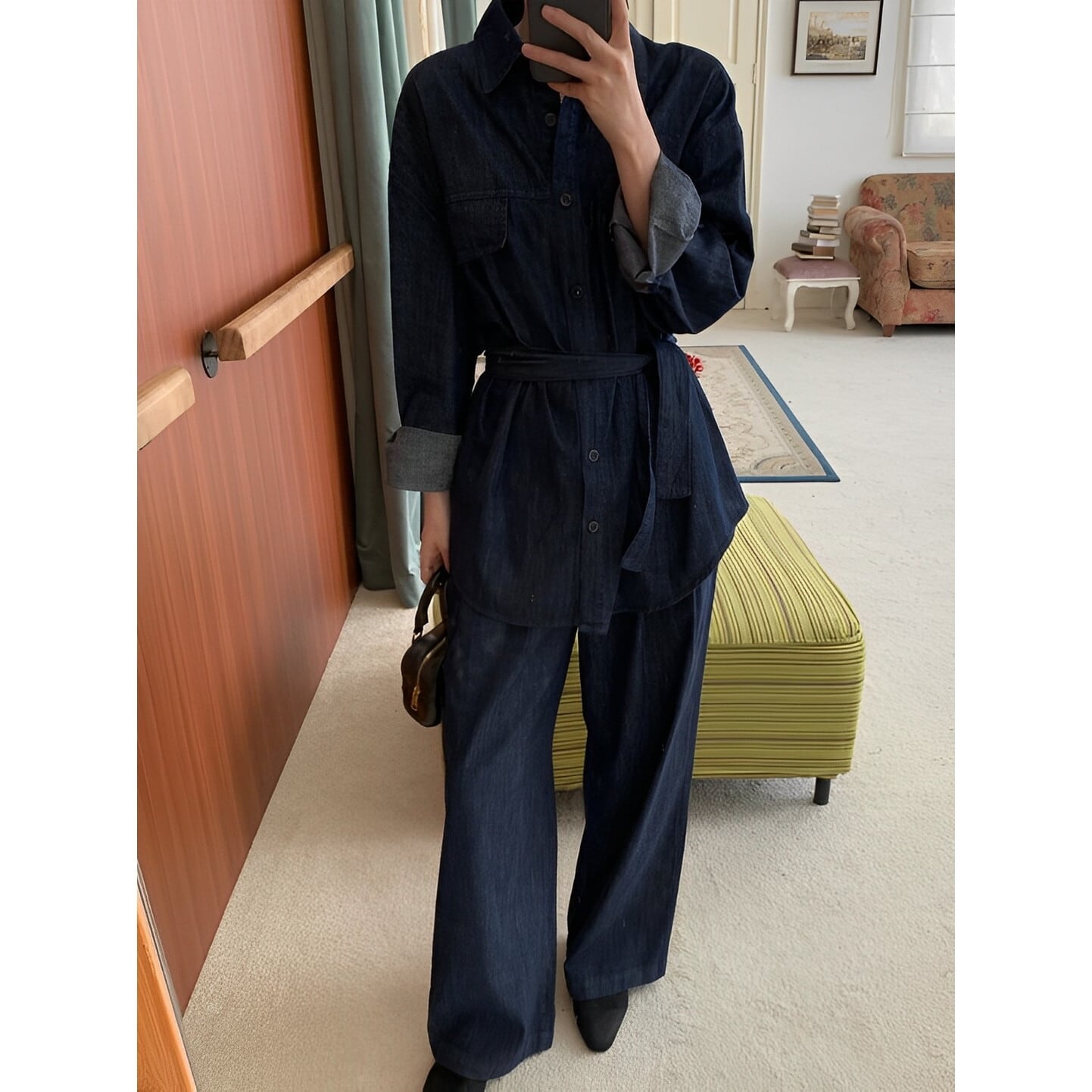 ウエストマークデニムシャツセットアップ RA2015 | RACOLOR ┃ロカラ