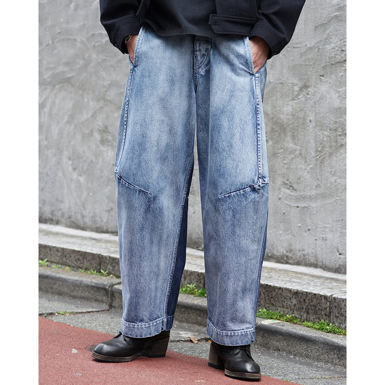 Nomàt] (ノマット) N-P-03 Two-tone Denim Curved PT | Clique Tokyo