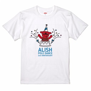 ALISHｘチーバくん　２周年記念Ｔシャツ