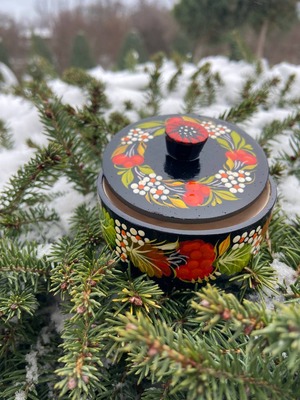 ペトリキフカのジュエリーボックス（クープッカ作）