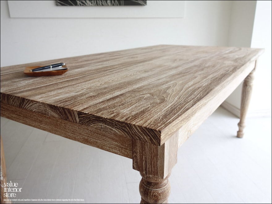 オールドチーク総無垢 ダイニングテーブルBOL/NW 食卓テーブル デスク