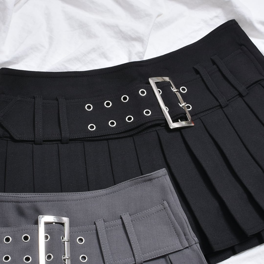 ローライズベルト プリーツスカート | VOLCAN&APHRODITE