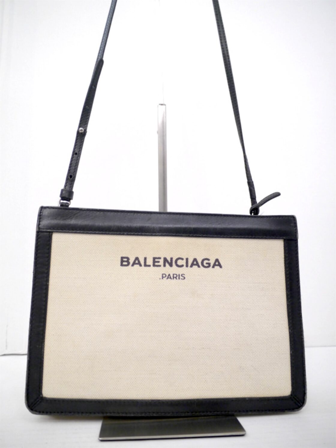 ◇BALENCIAGA バレンシアガ NAVY POCHETTE ネイビーポシェット クロス  