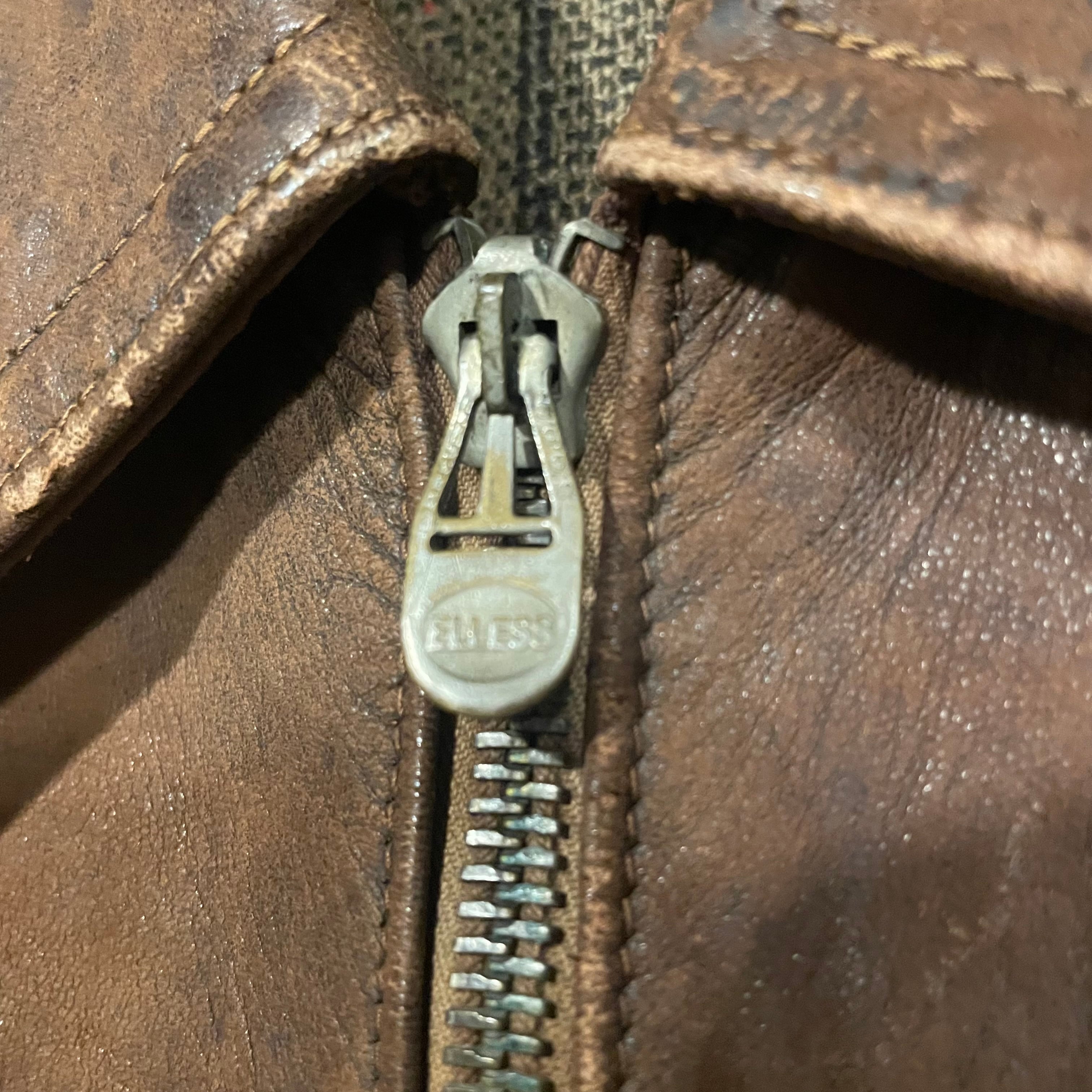 40s French motorcycle レザージャケット モーターサイクル