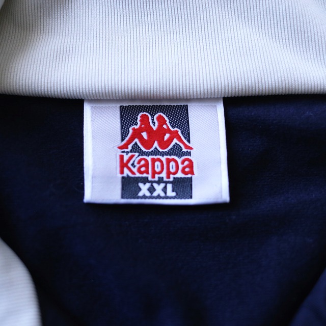 "Kappa" gimmick sleeve patchwork design  XXL over silhouette track jacket