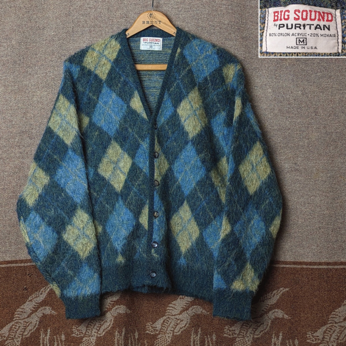 60s BIG SOUND by PURITAN Mohair Cardigan （M） | Wonder Wear 