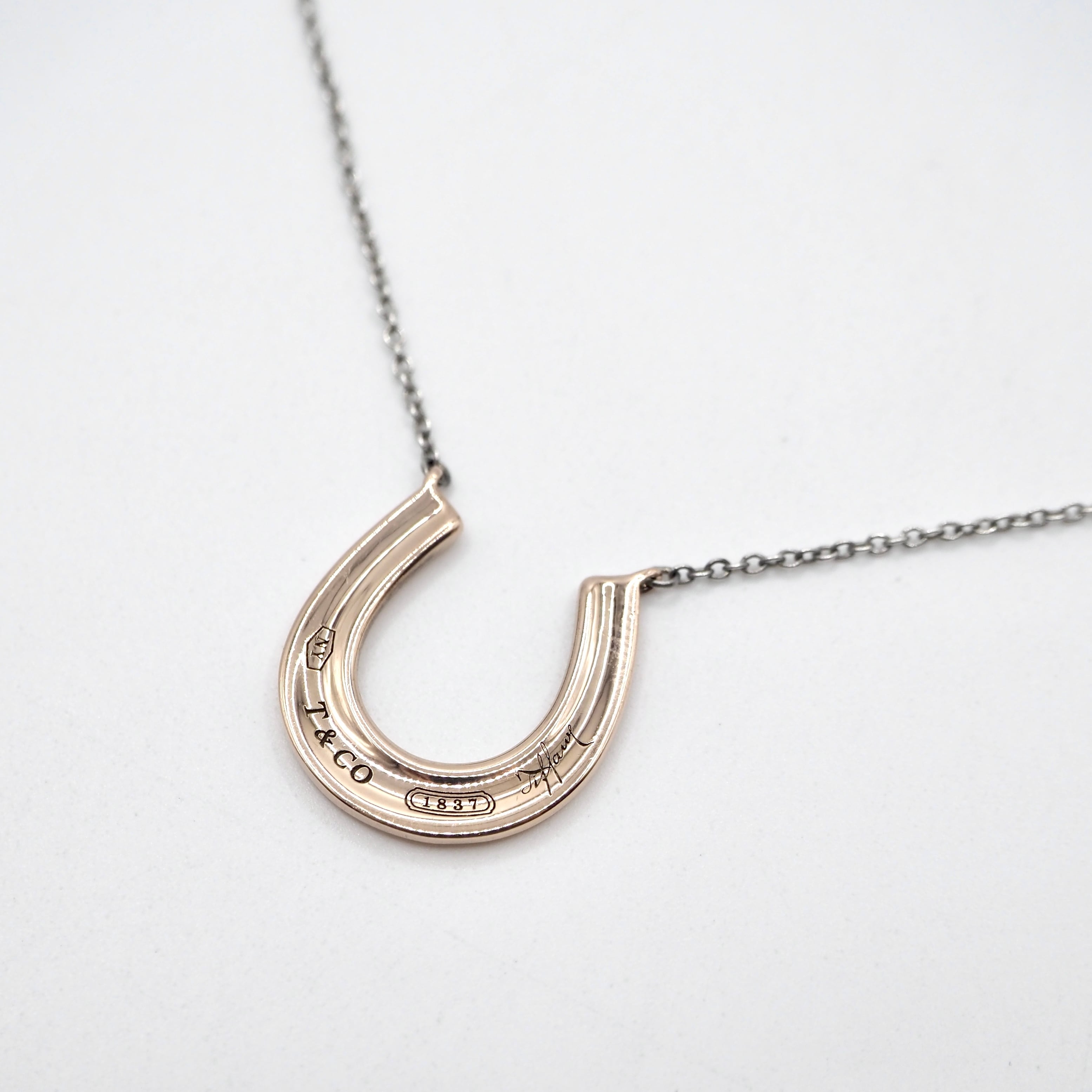 ティファニー　ホースシューネックレス　　シルバー&ルベドメタル Tiffany & Co. - 【中古】 ティファニー ネックレス ホースシュー 1837